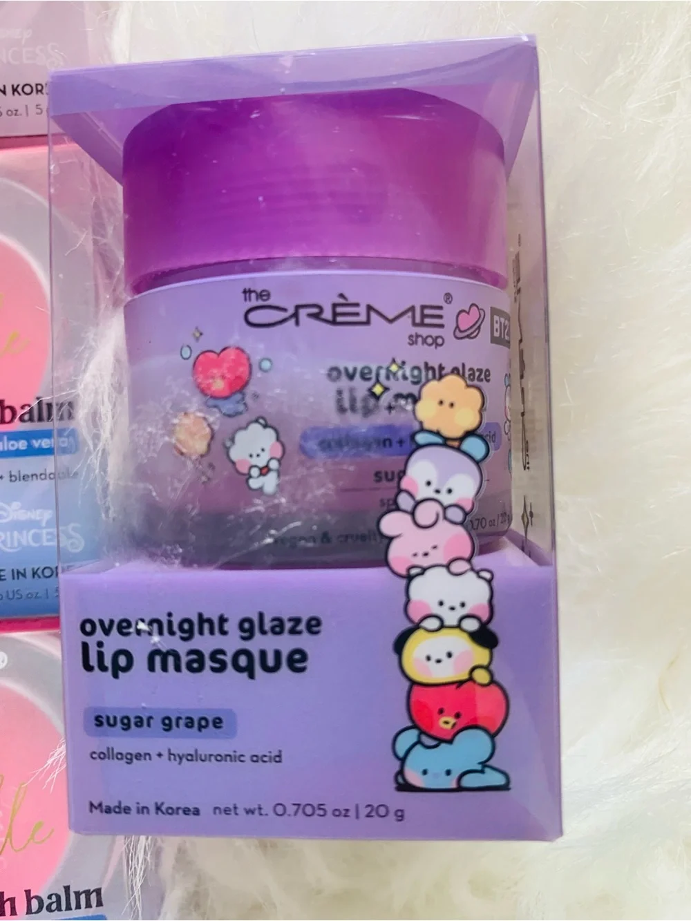 Belle Crème Blush Balm + Overnight Glaze Lip Masque - Purple & Pink
